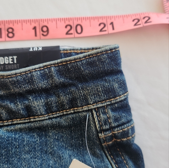🏷️KUT FROM THE KLOTH Gidget High Rise Frey Short Plus Size 20W - Picture 12 of 13